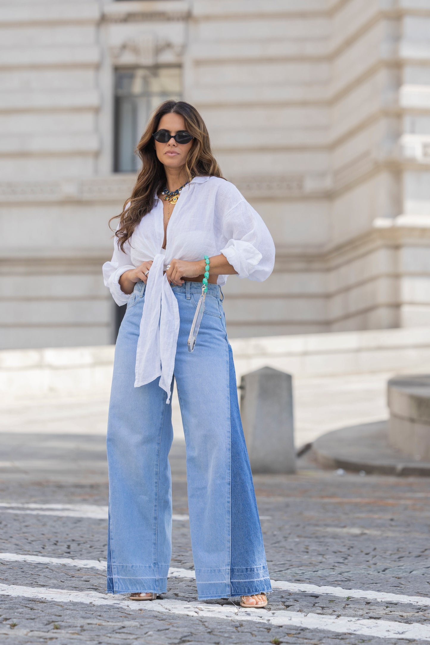 JEANS BICOLOR