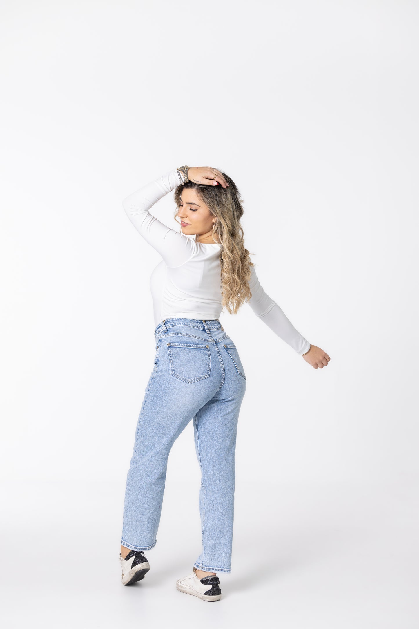 JEANS MOM QUEEN (ganga clara)