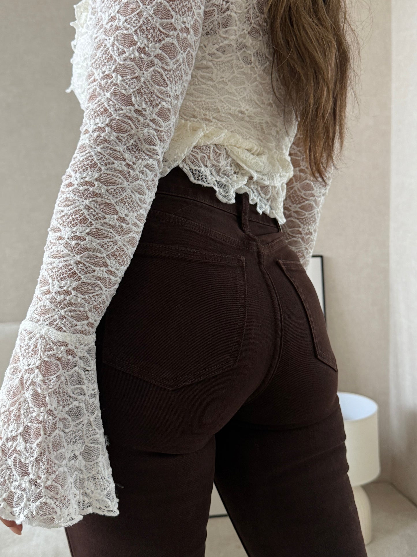 JEANS MOM CHOCOLATE
