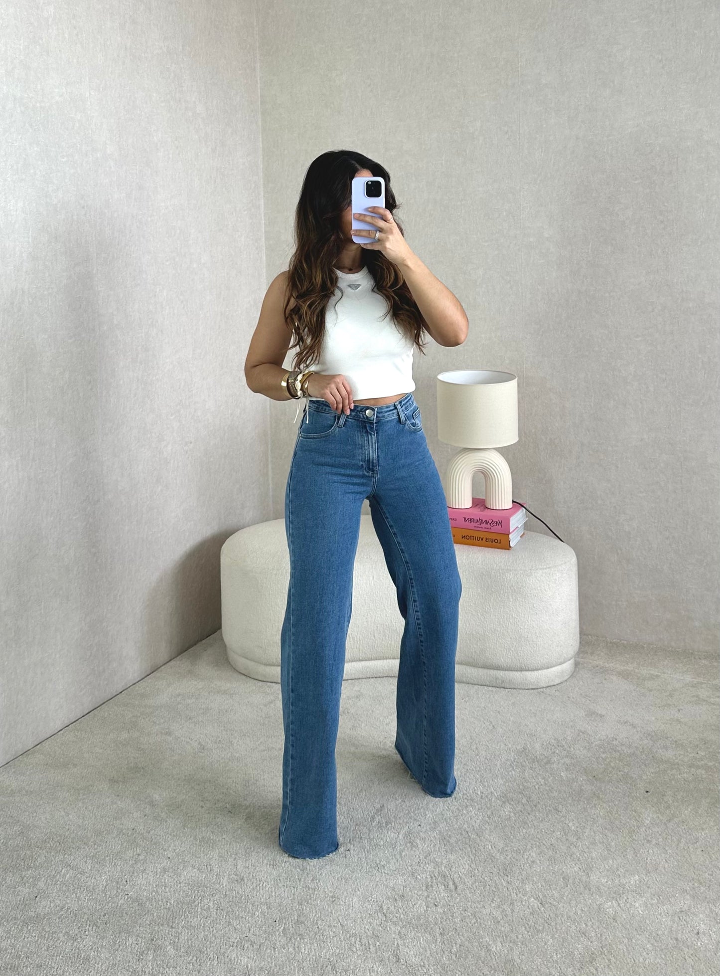 JEANS WIDE LEG INTERMEDIA