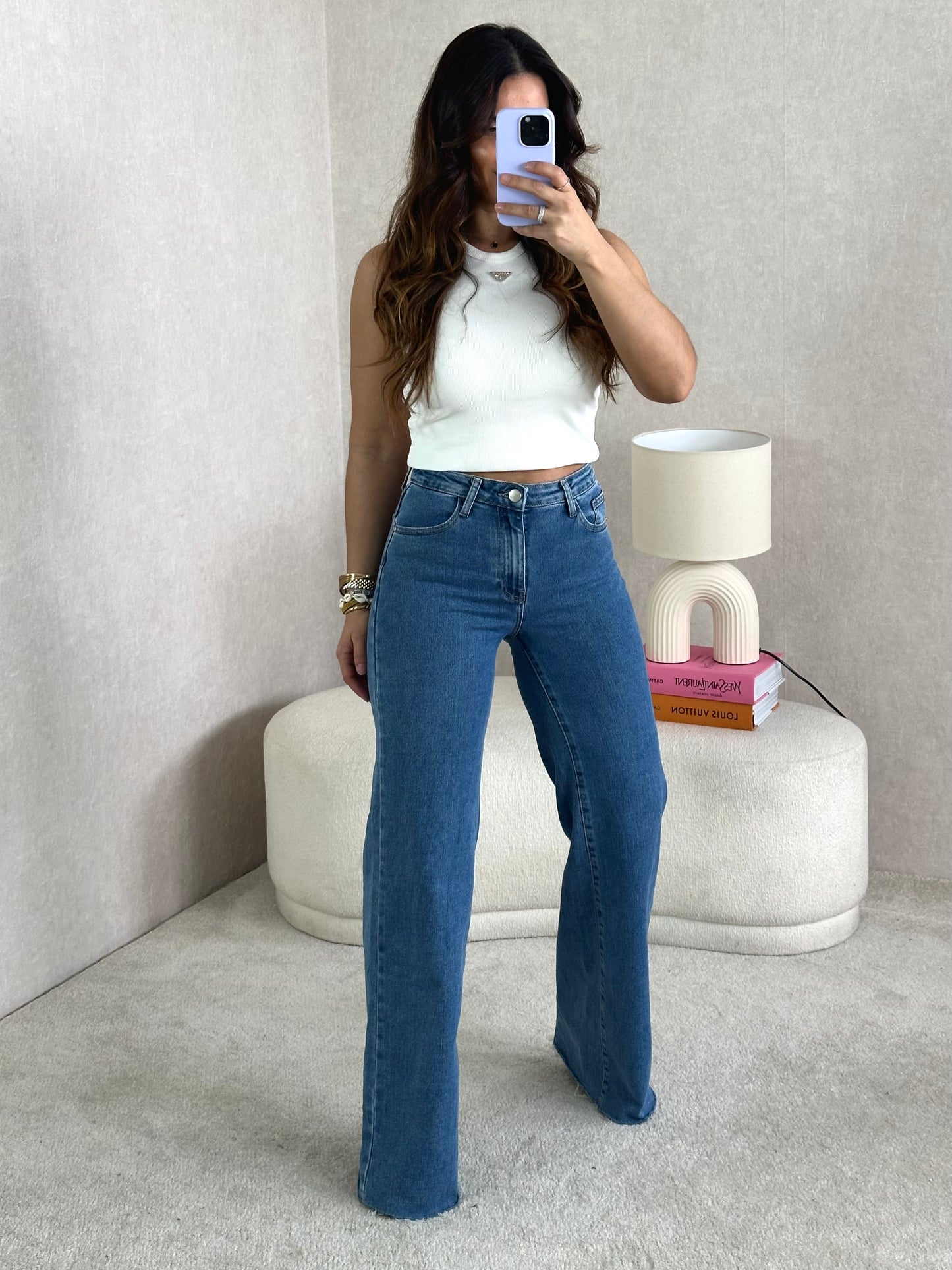 JEANS WIDE LEG INTERMEDIA