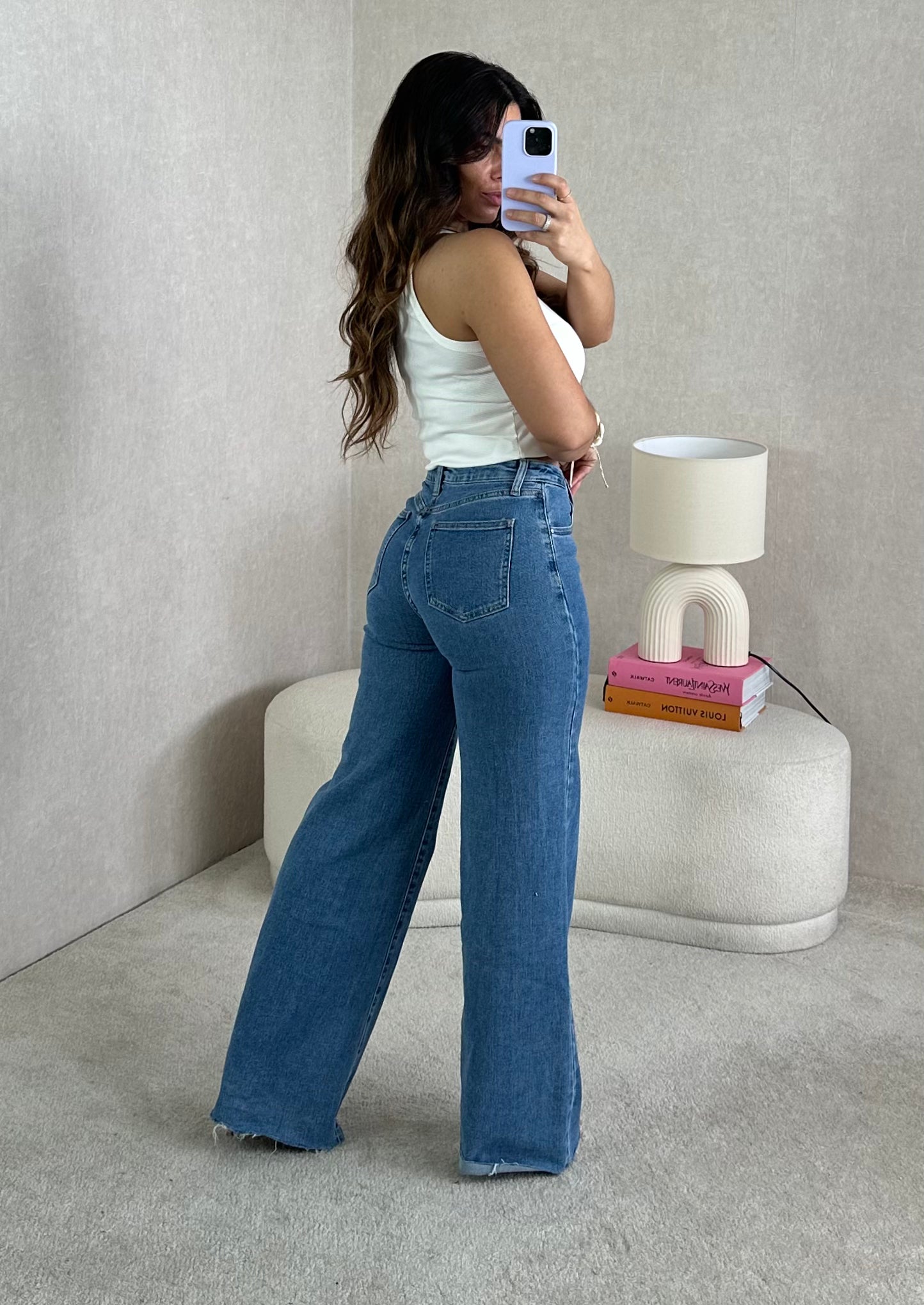 JEANS WIDE LEG INTERMEDIA