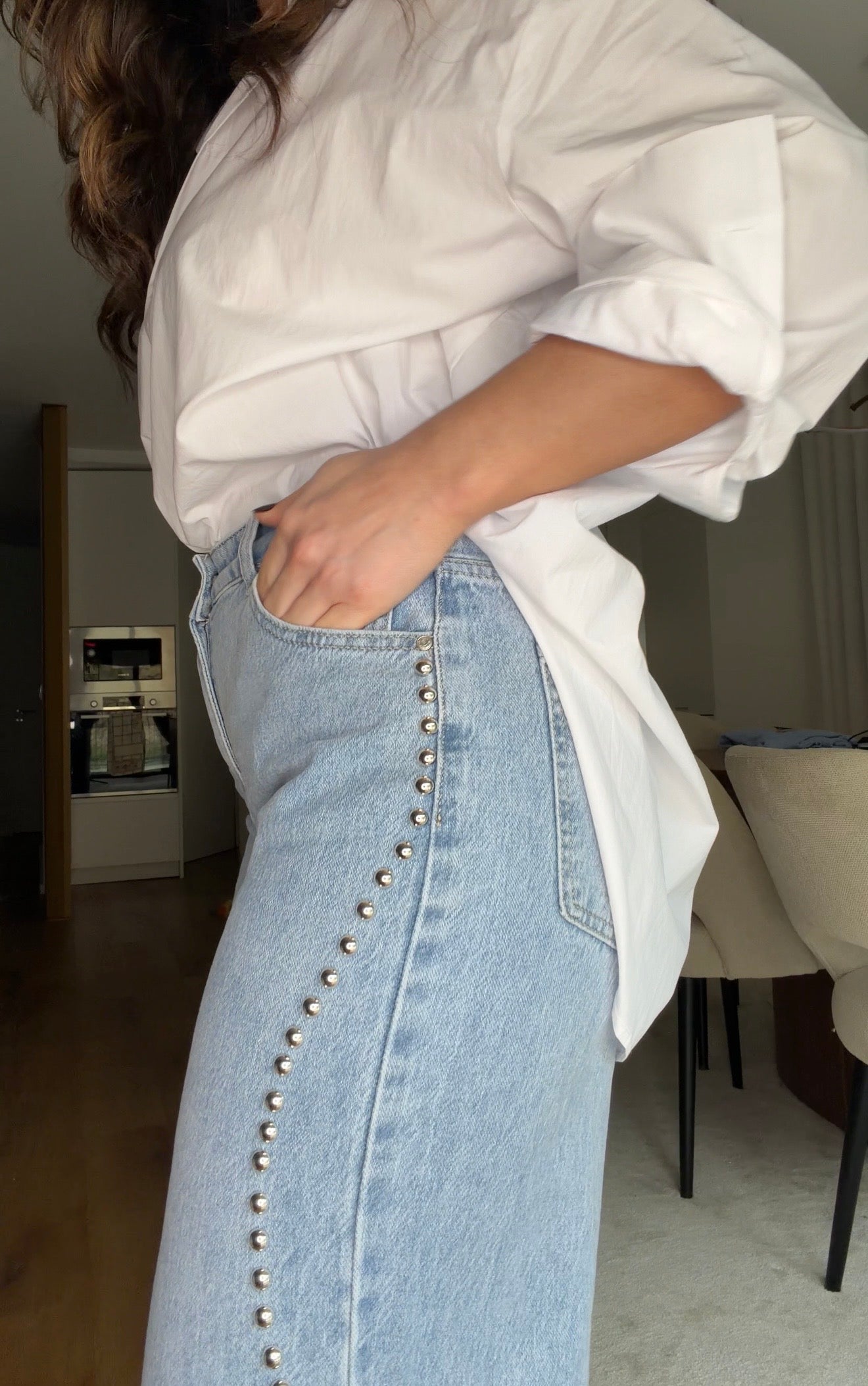 JEANS WIDE LEG TAXAS ( NEW)