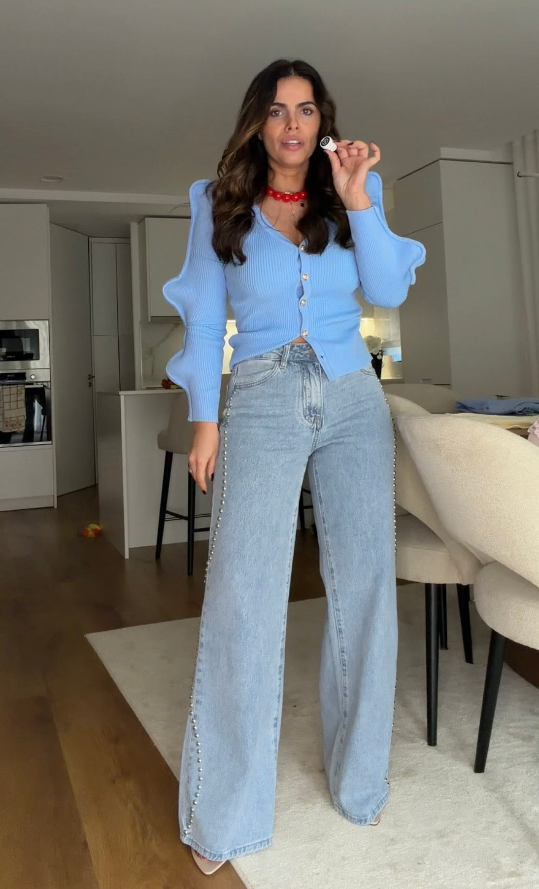 JEANS WIDE LEG TAXAS ( NEW)