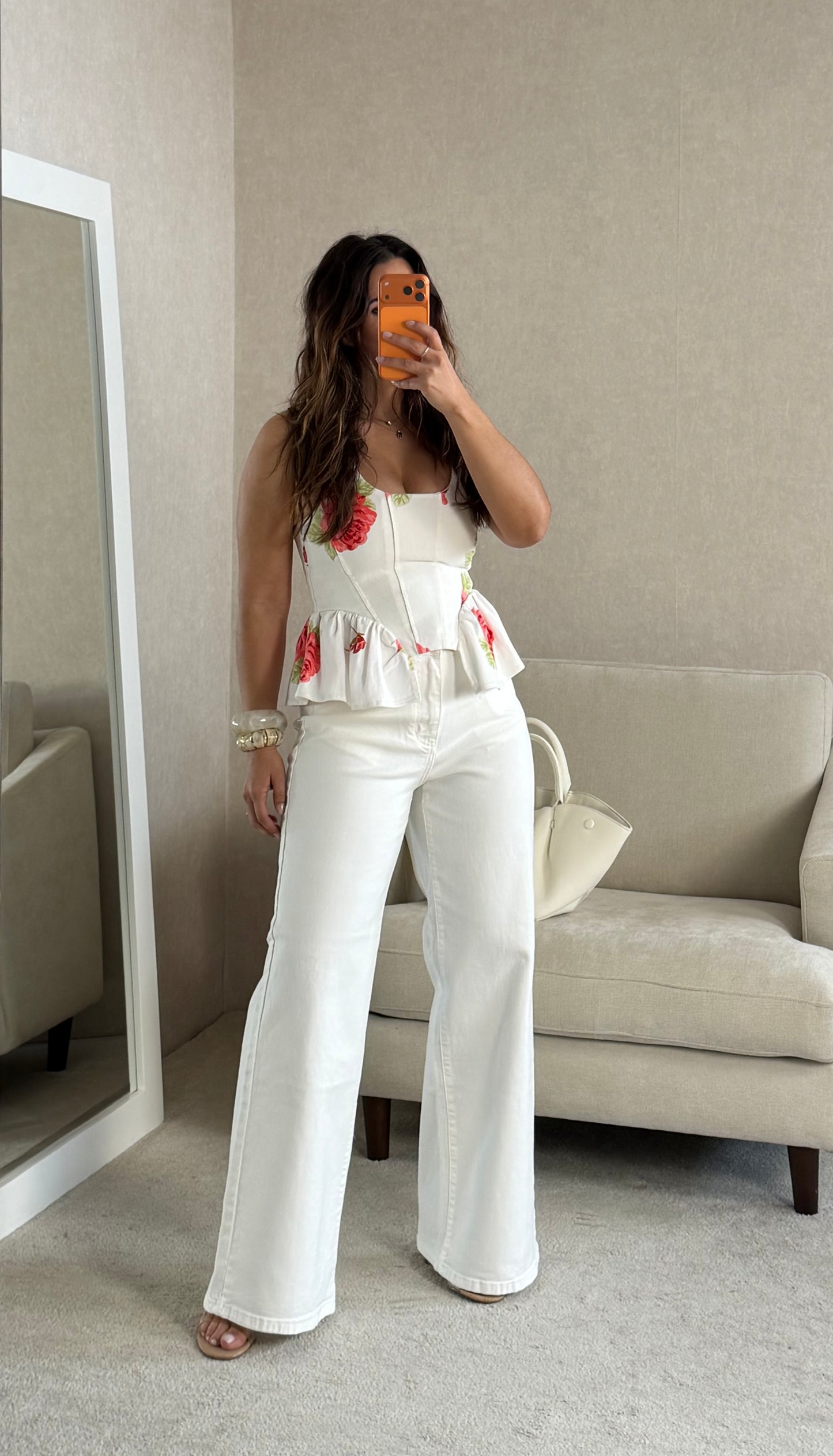 JEANS WIDE LEG BRANCA