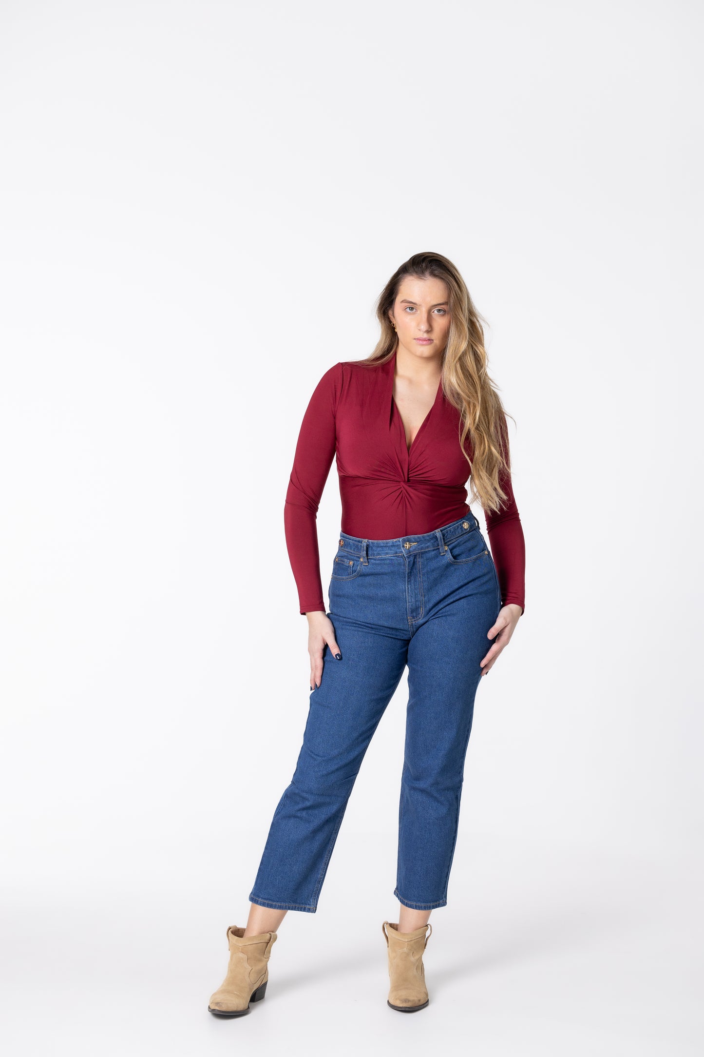 JEANS MOM QUEEN (ganga escura)