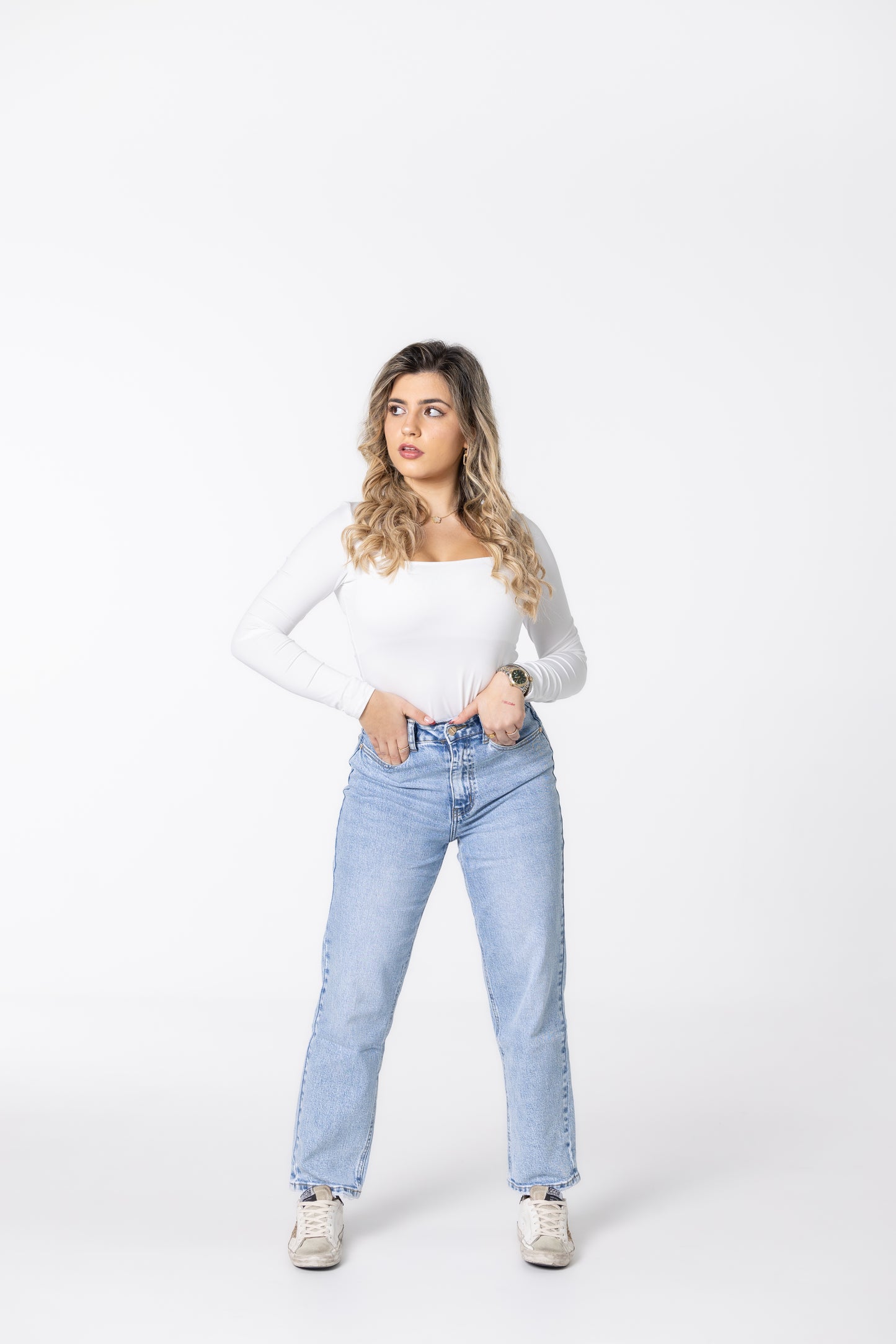 JEANS MOM QUEEN (ganga clara)