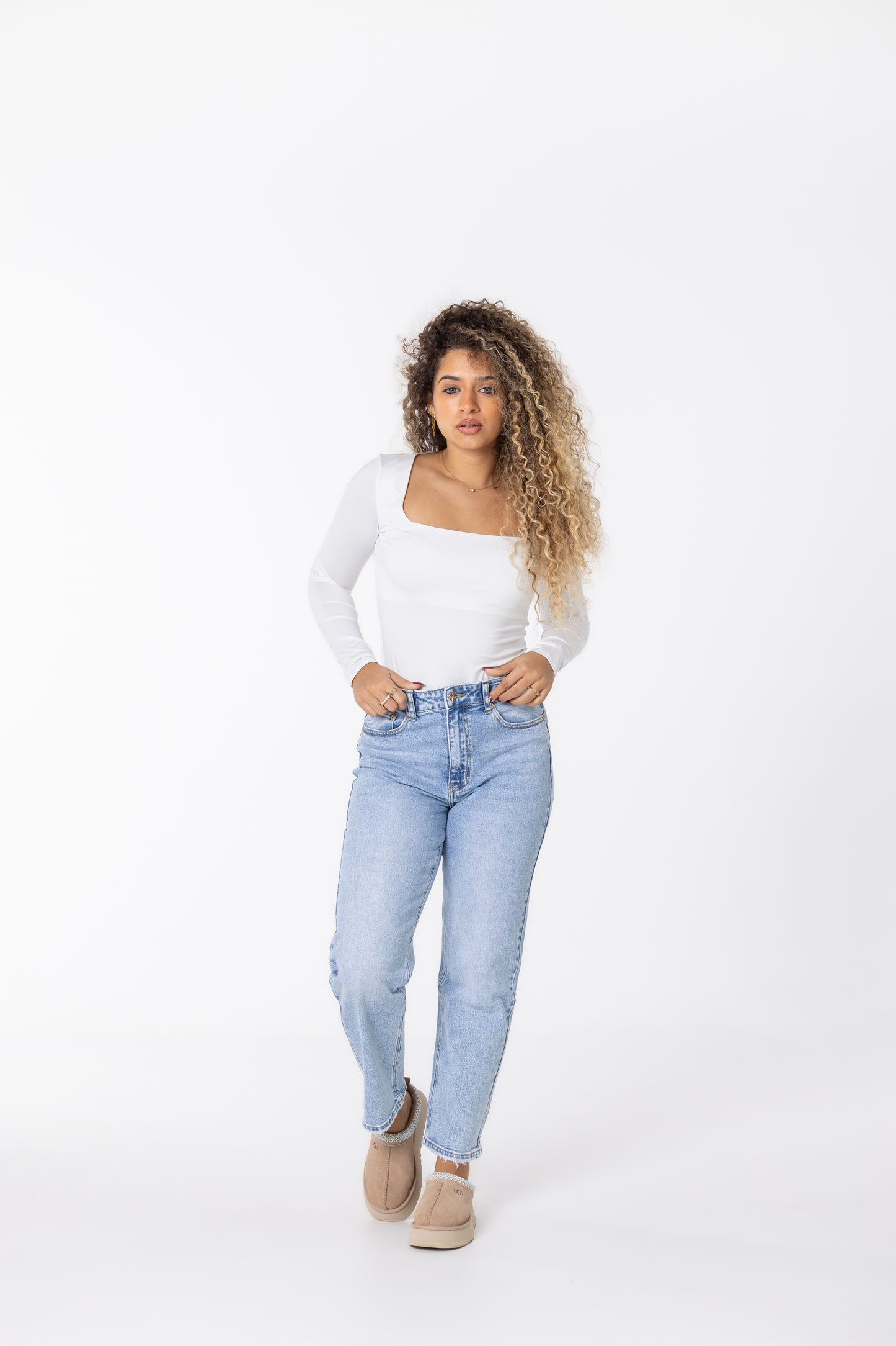 JEANS MOM QUEEN (ganga clara)