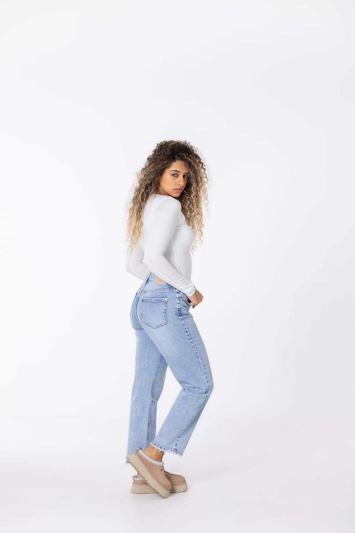 JEANS MOM QUEEN (ganga clara)