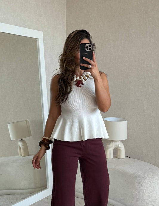 WIDE LEG BORDEAUX