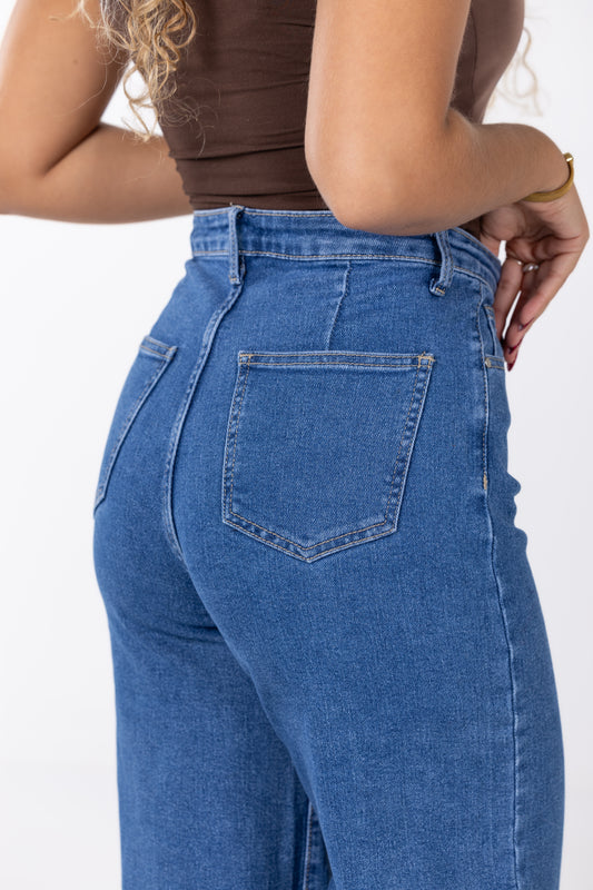 JEANS WIDE GANGA INTERMÉDIA
